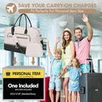 Travel Duffle Bag Weekender for Women - Carry-On Overnight Personal Item Bags with Shoe Compartment & Wet Pocket Large Weekend Tote with Toiletry Bag Hospital Bags for Labor and Delivery