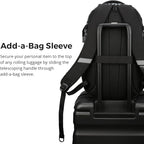 Swissdigital Laptop Backpack with USB Charging Port, Travel Backpack Fits 15.6 inches Computer, 31L Backpack for Men, Gray Leopard | SD803-101