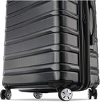 Samsonite Omni 2 Hardside 2 Piece Set - Includes Global Carry-On & Large Checked Suitcases - 360° Dual Spinner Wheels - Integrated TSA Lock & Expansion - Amazon Exclusive - Midnight Black