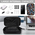 Soccer Travel Cord Organizer Cases Electronics Organizers Travel Case Large Tech Pouch Storage Bag Travel Bag Cable Organizer fits Phone Earphone Charger SD Card