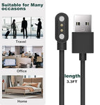 Charger for Spade & CO Health Smartwatch 4 & Spade Health Smartwatch 3 Charging Cable, 3.3FT Replacement Magnetic USB Charger Cable Cord Accessories, Durable and Portable