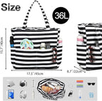 Bluboon Waterproof Beach Tote Pool Bags for Women Ladies Extra Large Carry On Bag With Wet Compartment for Weekender Travel
