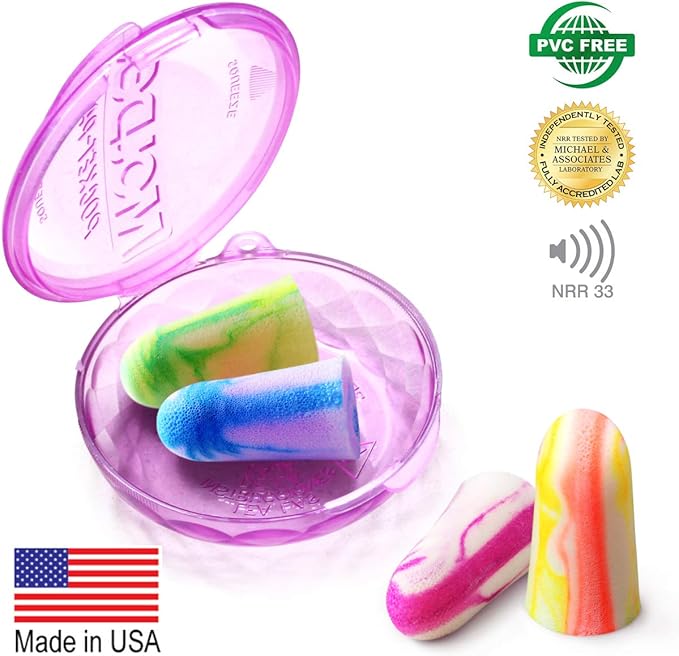 MOLDEX Soft Foam Earplugs Softies® Ear Plugs for Sleeping, Snoring, Work, Travel, Shooting -33dB Highest NRR Made in USA (Bottle Pack, 60 Pairs)