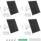 4 Pack 5V 7W USB Type-C Solar Panel Camera Charger for Arlo Essential XL Cam 2nd Gen,Essential 2K (2nd Generation),Pro 6th Gen 2K 2025 Release Security Camera Solar Panel with 9.3FT USB C Cable