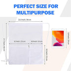 NATURAL STYLE 2 PACK Mesh Drawstring Backpack Bag, Multifunction Mesh Bag for Swimming, Athletic Gym, Clothes, Beach, Swim (White)