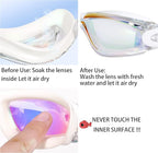 EWPJDK Swim Goggles - 2 Pack Swimming Goggles Anti Fog No Leaking For Adult Women Men