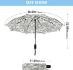 Folding Umbrella Windproof Travel Umbrellas Money Hundred Dollar Bill Light Portable Manual Rain Umbrellas for Man Women