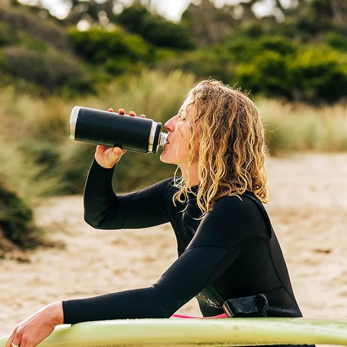 YETI Rambler 26 oz Bottle, Leakproof, Vacuum Insulated, Stainless Steel with Chug Cap, Cape Taupe