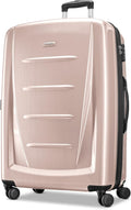 Samsonite Winfield 2 Hardside Expandable Luggage with Spinner Wheels, Artic Pink, Checked-Large 28-Inch