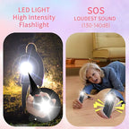 Rechargeable Personal Safety Alarm for Women - 130dB Self Defense Keychain Siren Whistle with SOS Strobe Light, Low Battery Notice - Emergency Security Safe Protection Devices, College Essentials