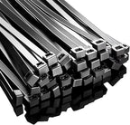 Zip Ties Heavy Duty 12 inch (500 Pack), Heavy Duty Cable Ties with 220 lb Tensile Strength for Outdoor Use, Black Wire Ties by ANOSON