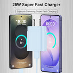 25W Super Fast Charging Cord Type C Block &10Ft USB C Android Phone Charger Cable for Samsung Galaxy S26/S25/S24/S24 Ultra/S24 Plus/S23 Ultra/S23/S23+/S22/S22 Ultra/S22+/S21Ultra/S20 Ultra/Note 20/10