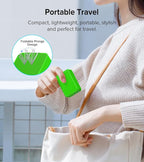 Flat USB C Charger Block, 2-Pack 40W USB C Fast Charging Block 4-Port Dual PD+QC Power Adapter Double Charger Block Multiport Type C Cube Multiple Wall Plug for iPhone 17 16 15 14 13 12 Pro Max(Green)