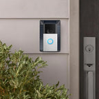 Solar Charger Compatible with Ring Video Doorbell (2020 Release), Micro USB Port Only, Not for USB-C or 2-Prong Ports, Waterproof Solar Panel for Continuous Power
