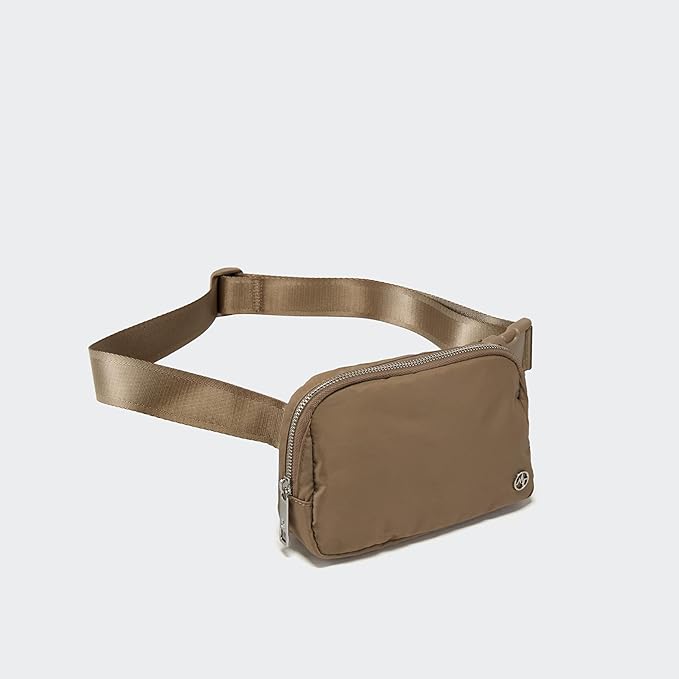 Pander Everywhere Belt Bag for Women, Fashion Waist Packs, Crossbody Bags with Adjustable Strap (Gray Brown)