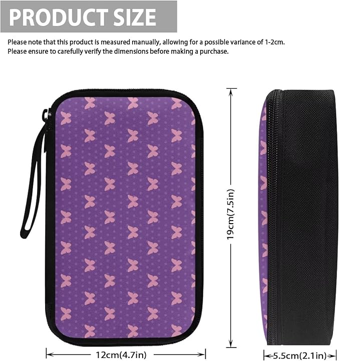 Butterfly Travel Cord Organizer Case Portable Cable Organizer Bag for Charger Phone Earphone Large Tech Pouch Electronics Organizer Travel Case