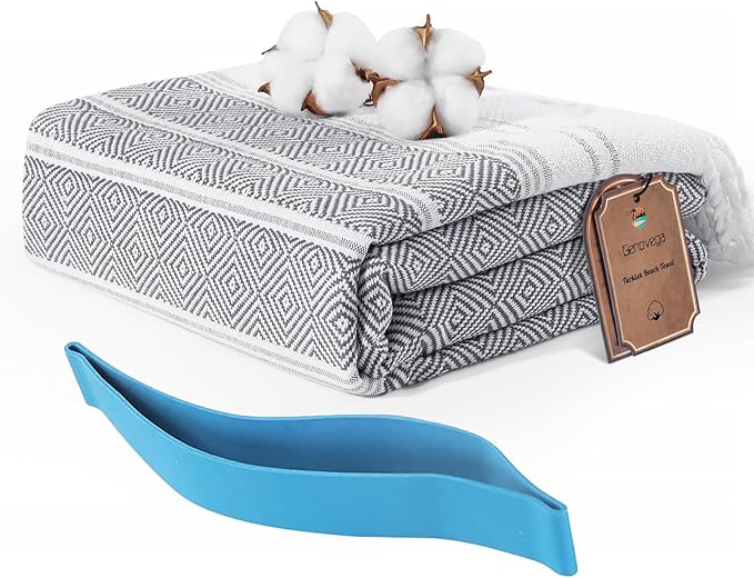 Genovega Turkish Beach Pool Towels Sand Free Packable FMens Birthday Gift Ideas for Dad Father Day Husband Brother Uncle Boyfriend in Law Male Boss Grandpa Him Retirement 60th 50th 40th 30th Wife Son