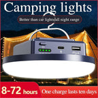 Camping Lights 13200 mAh 4500 Lumens 45W Portable Gear Power Outage USB Outdoor Rechargeable Magnetic Hanging Lantern Emergency Flashlight LED Canopy Tent Light