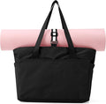 Women's Tote Bag with Zipper - Yoga Nurse Work Laptop Gym Dance Travel Diaper Bag with Compartments Multi Pocket