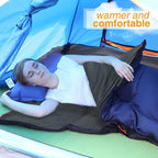 REDCAMP Cotton Flannel Sleeping Bag for Camping Backpacking, Adults Cold Weather Envelope Sleeping Bags with 2/3/4/6lbs Filling