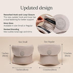 trtl Travel Pillow Original 2.0 – Scientifically Proven Super Soft Travel Pillow with Premium Head & Neck Support – for Airplane Travel – Machine Washable – Lightweight & Compact – Sand Beige