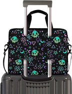MNSRUU Laptop Bag for 15.6 inch Black Gothic Bats