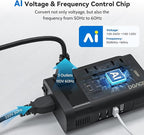 DOACE 350W Voltage Converter US to Europe - 220V to 110V Converter for European Travel, Power Adapter Combo with PD Chargers for Hair Straightener Shaver Toothbrush CPAP Laptop Camera Phone