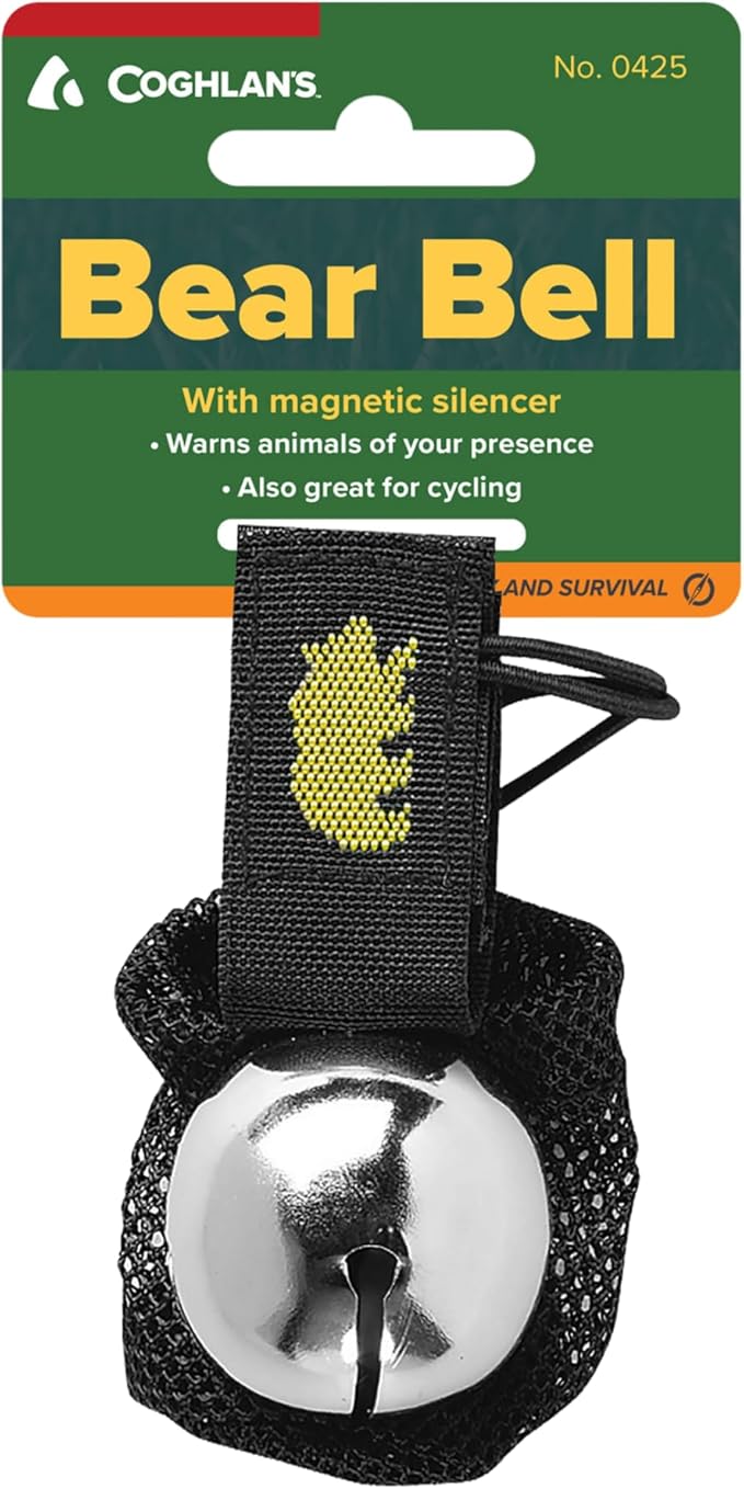 Coghlan's Magnetic Bear Bell with Silencer - Hiking Safety Gear for Wildlife Alert