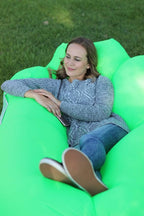 WEKAPO Inflatable Couch Air Lounger Chair - Camping & Beach Accessories, Portable Blow up Sofa for Hiking, Lawn, Indoor/Outdoor Movies & Music Festivals. Lightweight and Easy to Set Up Air Hammock