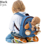 Teddy Bear Backpack, Toddler Valentines Day Gifts, Toys for Kids 3-5, Teddy Bear Stuffed Animal 2 3 4 5 Year Old Girl Boy