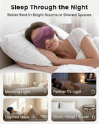 3 Pack Sleep Masks for Women Men: Zero Eye Pressure Airplane Travel Essentials - 100% Blackout Eye Masks for Sleeping - Side Sleep Comfort Cover for Lash Extensions