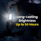Etekcity Camping Lanterns for Power Outages 4 Pack, Flashlight for Camping Essentials, Survival Kit and Gear, Hurricane Preparedness Items, Emergency Led Battery Operated Lights, Black