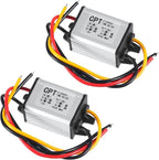 2pcs 12V to 9V Buck Converter DC 8-35V to 9V 2A 18W Voltage Regulator Power Supply Module, 9V 12V 24V Waterproof Car Volt Step Down Buck Converter