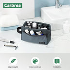 Carbrea Travel Toiletry Bag - Small Toiletry Bag for Men Skincare Bag for Toiletries Accessories Gifts - Grey