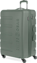 SwissGear 7366 Signature Hardside Expandable Luggage with Spinner Wheels, TSA Lock, Olive, Checked-Large 27-Inch