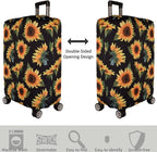 Luggage Cover Thickened 19/22/26/30 Inch Suitcase Spandex Black Protector Cover Fits Size S M L XL Travel Baggage S 19-20IN