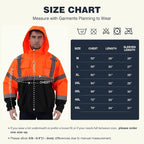 SKSAFETY Hi Vis Safety Rain Jacket for Men, Construction Work Rain Gear Heavy Duty Class 3 Rain Coat Waterproof Lightweight