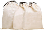 MISSLO Cotton Breathable Dust-proof Drawstring Storage Pouch Bag (Pack 3 XL)