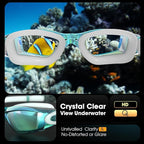 Braylin Swim Goggles, 2-Pack Swimming Goggles, Anti Fog, No Leaking For Adult Women Men Youth