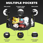 130L Extra Large 36" Heavy Duty Sports Gym and Travel Duffel Bag - Oversized Equipment Gear Bag for Basketball, Baseball, Hockey, Football, Helmets, and Pads - Durable, Giant (Black)