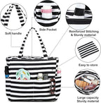Bluboon Waterproof Beach Tote Pool Bags for Women Ladies Extra Large Carry On Bag With Wet Compartment for Weekender Travel