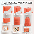 11 Set Packing Cubes for Travel, Gifts for Women Mom,Anti-Tearing Suitcase Organizer,OlarHike Vacation Essentials & Accessories for Cruise Ship