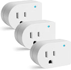 Single Surge Protector Plug, Grounded Outlet Wall Tap Adapter with Indicator Light, 1 Outlet,245J/125V, ETL, White, 3Pack
