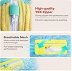Shoe Washing Machine Bags with Protective Zipper, 2-Pack Reusable Shoe Washing Bag for Sneakers, Tennis & Running Shoes - Yellow