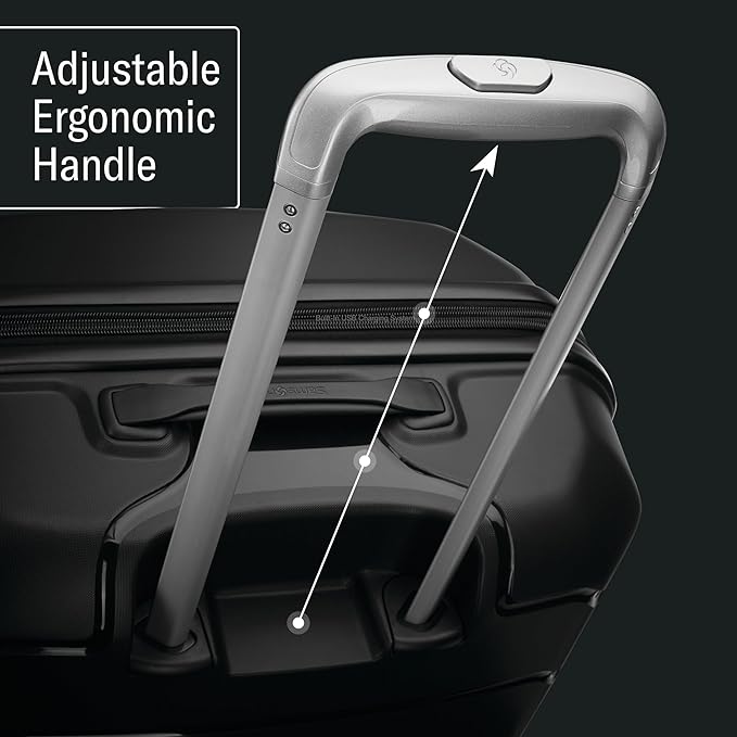 Samsonite Freeform Hardside Carry-On Luggage with Spinner Wheels - Hardshell Suitcase - TSA, Airline-Approved - Expandable Hard Shell, Smooth Rolling Wheels for Lightweight Travel - White