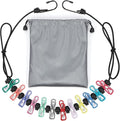 Retractable Portable Travel Clothesline with 12 Clips, Indoor Outdoor Clothes Drying Rack for Hotel, Cruise, Camping Accessories