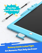 TEKFUN LCD Writing Tablet for Kids, 10-inch Coloring Drawing Pad, Mess Free Doodle Board, Christmas Gifts for Boys and Toddlers, Toys for 3 4 5 6 7 8 Year Old Girls(Blue) (Pack of 2)