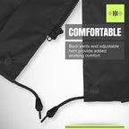 Pioneer Hi Vis Lightweight Waterproof Safety Rain Suit - Reflective Work Rain Gear for Men and Women