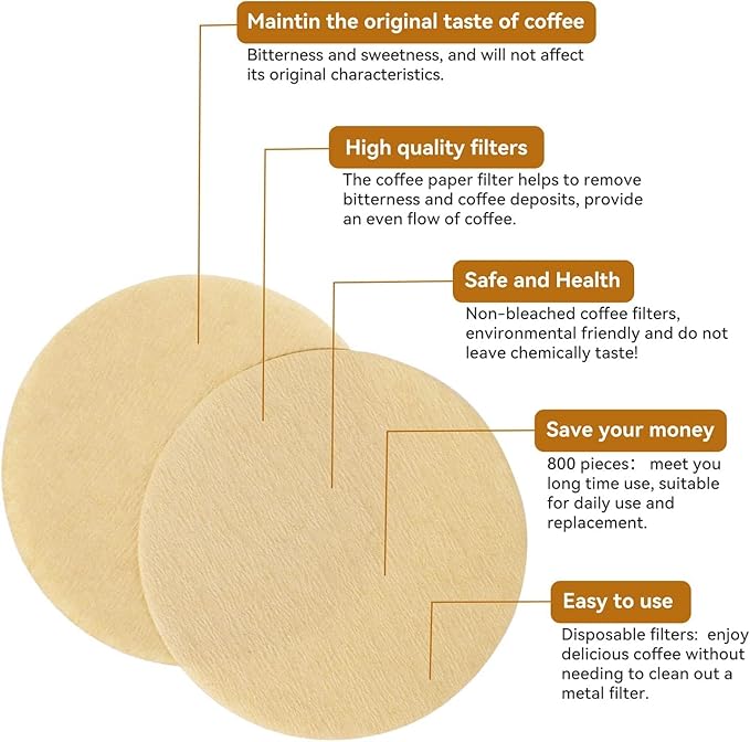 RECAFIMIL Coffee Press Maker -New Desgin Bigger Capacity Quickly Makes Delicious Coffee Without Bitterness - 1 to 3 Cups Per Pressing (Aipressfilter200-FBA)
