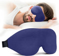 NEWVANGA Sleep Mask for Back and Side Sleeper, Block Out Light, Luxury Sleeping Eye Mask of 3D Night Blindfold, Zero Pressure Breathable Travel Eye Cover Blue
